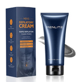 MENLITE hair remover cream bottle pump enables easy, painless removal.