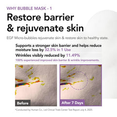 MENOKIN EGF liposome bubbles close-up showing advanced delivery