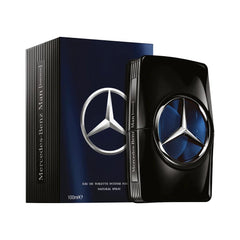Mercedes-Benz Man Intense bottle front view for confident daily wear.