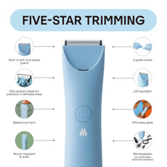 MERIDIAN Slimmer Trimmer quiet motor for discreet grooming sessions