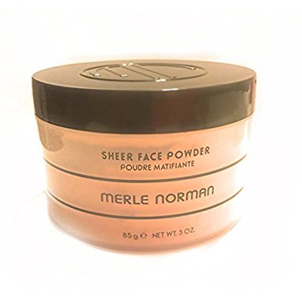 Merle Norman Sheer Face Powder close-up showing matte finish for shine control.