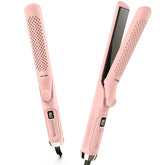 MESCOMB 360° Airflow Styler in-use with smooth straight style and even heat distribution.