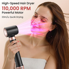 MESCOMB Coanda airflow technology for controlled styling and reduced frizz.
