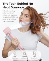 MESCOMB heat sensor technology maintains gentle airflow for hair protection.