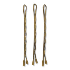 MetaGrip Blonde Bobby Pins close-up showing rust-resistant tips for durable use.