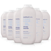 Method Simply Nourish bottle pour shows smooth dispensing and coconut aroma.