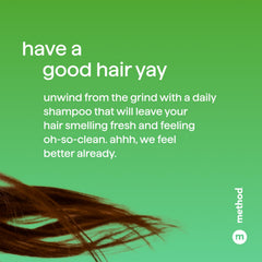 Method Everyday Shampoo cucumber-green-tea-seaweed close-up evokes refreshing scent blend