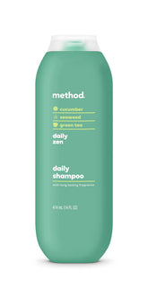 Method Everyday Shampoo bottle with cucumber and seaweed notes for daily refreshing cleanse.