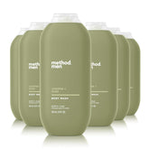 Method Men Body Wash six-pack bottles for convenient daily refreshment.