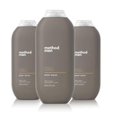 Method Men Cedar + Cypress bottle showcases paraben-free cleansing and fragrance notes.