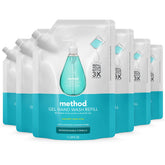 Method Waterfall refill pouch ready for kitchen counter—eco-friendly hand soap
