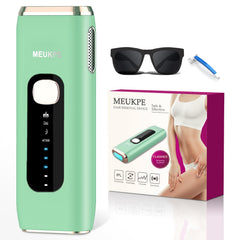 MEUKPE IPL hair removal device front view for at-home treatment and smooth skin goals