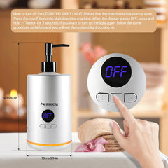 Mezsocly oil warmer dispensers in use delivering consistent oil dosing
