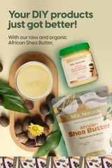 MGL Naturals shea butter cream texture close-up for smooth moisturizing