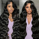MGWXCAH 30 inch lace-front wig front view with natural part and fullness