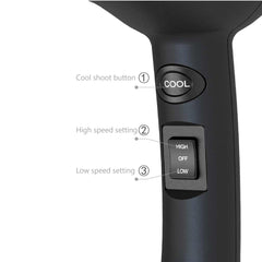 MHD Mini Travel Hair Dryer ceramic tourmaline outlet emphasizes gentle even heat for smooth styling.