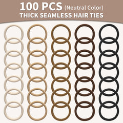 Mia Klein hair ties black in-hand display illustrating bulk availability for gifting