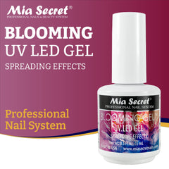 Mia Secret Blooming Gel over color demonstrates layering for unique gelux effects.