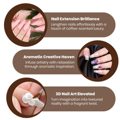 Mia Secret coffee-scented liquid monomer USA-made ensures consistent nail results.