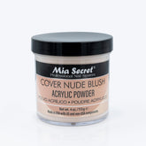 Mia Secret cover nude blush acrylic powder bottle front for long-lasting salon nails