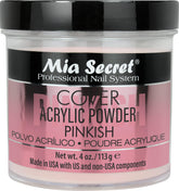 Mia Secret Cover Pinkish acrylic powder bottle for durable nails and long-lasting wear