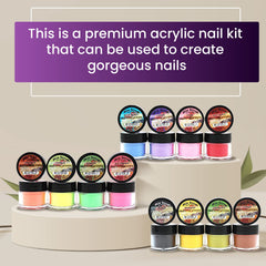 Mia Secret Fruity Collection bottles 0.25 oz arranged for quick color pick.