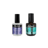 Mia Secret Nail Prep Dehydrator pour demonstrates quick-dry base for efficient salon prep.