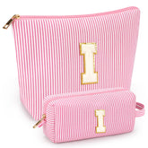 Mibasies 2pcs makeup bags packaging shows a gift-ready travel set.