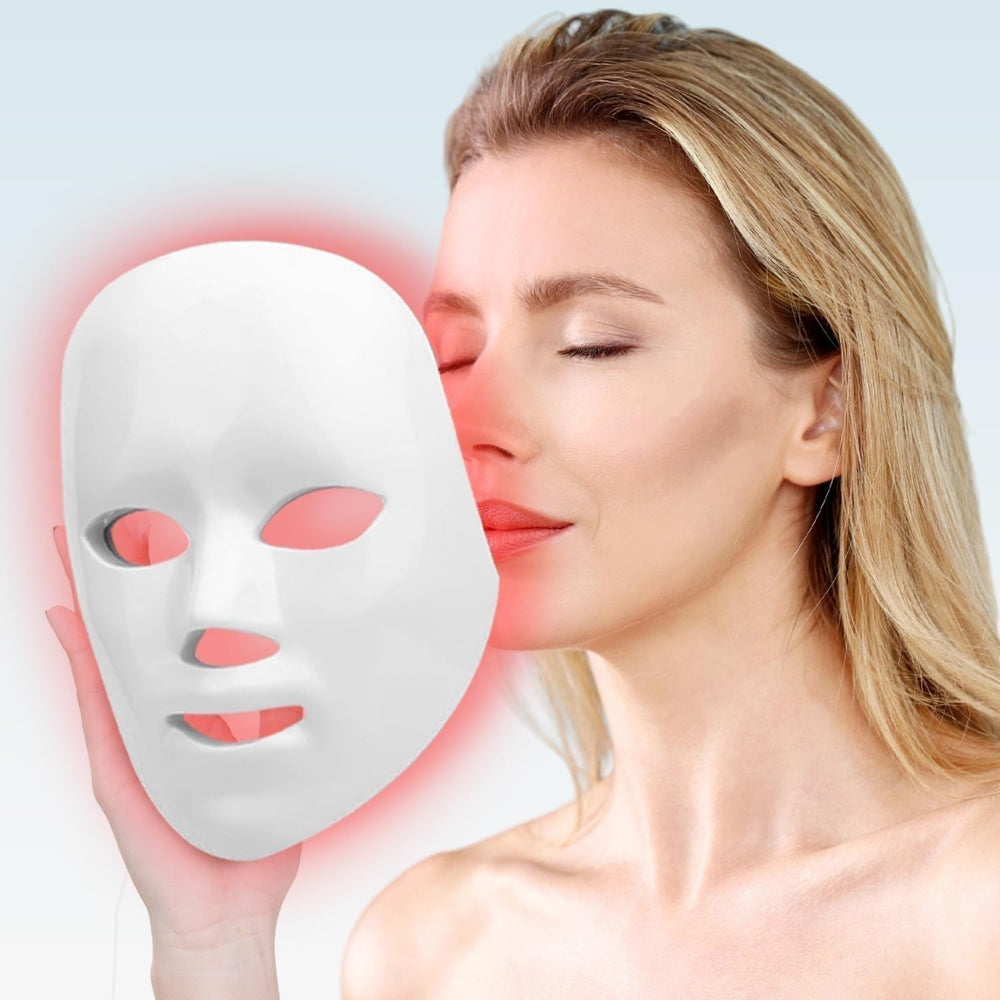 MIBIITTY Beauty LED Mask front view with multi-wavelength LEDs for facial care.