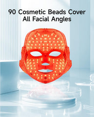 MIBIITTY Beauty LED Mask worn on the face for at-home light therapy sessions.