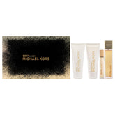 Michael Kors Sexy Amber EDP bottle front shows warm amber tones for evening wear.