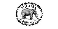 Michel Design Works Honey Almond Foaming Hand Soap Refill label close-up highlighting vanilla, almond, and honey scent.