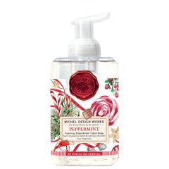 Michel Design Works Peppermint foaming hand soap pump with refreshing scent and luxe feel