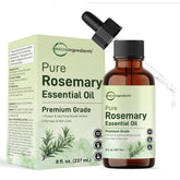 Micro Ingredients Rosemary essential oil bottle for pure aromatherapy and DIY skincare.