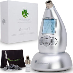 Microderm GLO diamond-tip head closeup for precise at-home exfoliation and smoother skin.