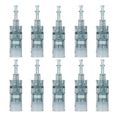 Microneedling pen cartridges M8 front view, compact design for at-home sessions.