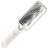 Microplane Colossal Foot File close-up on large rasp surface for effective dead-skin removal.