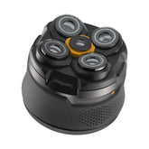 MicroTouch Titanium Head Shaver close-up top view for easy grooming.