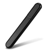 MiDenso glass nail file in black case ready for daily manicures on the go.