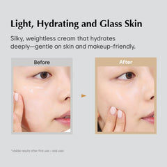 MIDHA Rice Cream rice bran water focus communicates lasting moisture without heaviness.
