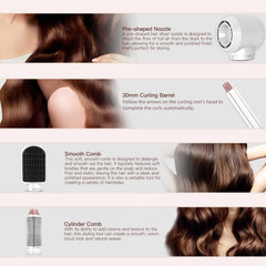 MIEARA two curling irons attachments deliver defined curls with easy control.