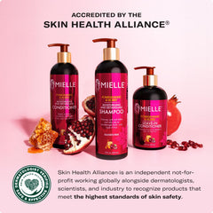 Mielle Organics detangling shampoo lather close-up suggesting luxurious cleanse and moisture.