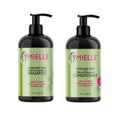 Mielle Rosemary Mint Strengthening Shampoo bottle front promises nourished, stronger hair