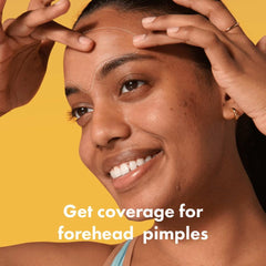 Mighty Patch Forehead XL contoured fit between brows for comfortable wear