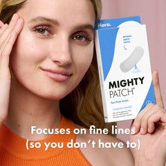 Mighty Patch overnight thin flexible patch adheres discreetly for night use.
