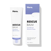 Mighty Patch Rescue Balm jar closeup reveals rich texture for post-blemish care.