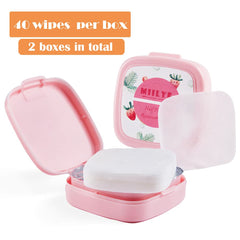 MIILYE wipes pack opened to reveal 80 pads for quick use
