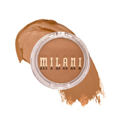 Milani Cheek Kiss Cream Bronzer Spilling Tea swatch shows natural warmth for everyday glow