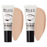 Milani Eyeshadow Primer 2-pack box close-up for long-lasting color base.