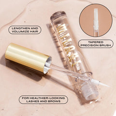 Milani lash-brow-serum brow detail highlighting grooming potential.